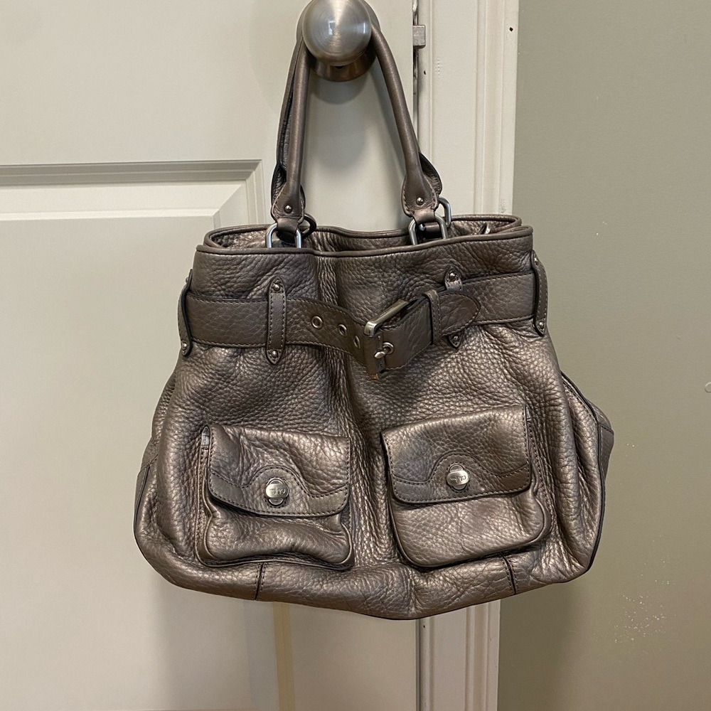 Stunning Cole Haan silver purse